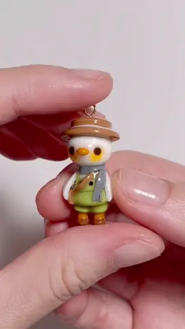 Tiny green overall duck #polymerclay #clay #SmallBusiness #clayartist #claycraft #clayart #crafting #handmade #artist #sculpting #clayfigure #claycharms #keychains #cottagecore #cute #kawaii #phonecharm #cosy #badaccesory #aesthetic #giftideas #miniatureart #packaging #art #packingorders #claybusiness #claycraft #handmadegifts #polymerclayanimals #selfemployed