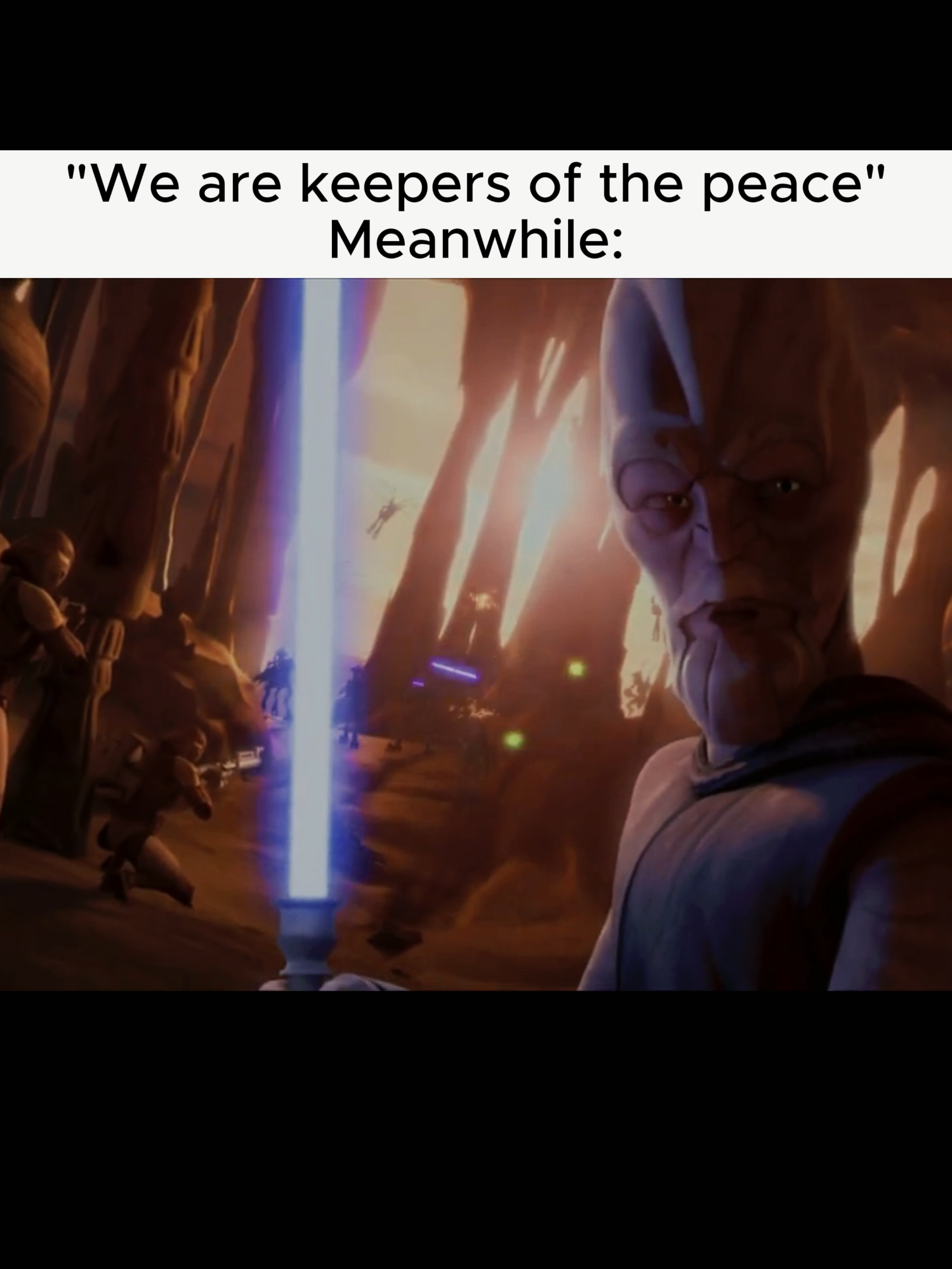 Peace keepers... #clonewars #starwarsfan #starwarstiktok #starwarsedit #christmas #jedi #anakinskywalker #anakin #darthvader #vader #obiwan #obiwankenobi #ahsoka #ahsokatano #macewindu #warcrimes #space #battle #disney #disneyplus #natal #starwarsfyp #fyp #vaiprofycaramba