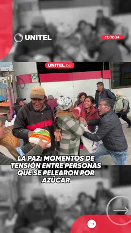 La Paz: Se vivieron momentos de tensión durante un bloqueo por aceite afuera de Emapa. Bloqueadores y compradores se pelearon por azúcar #LaPaz #Tensión #Bolivia #Crisis #Economía