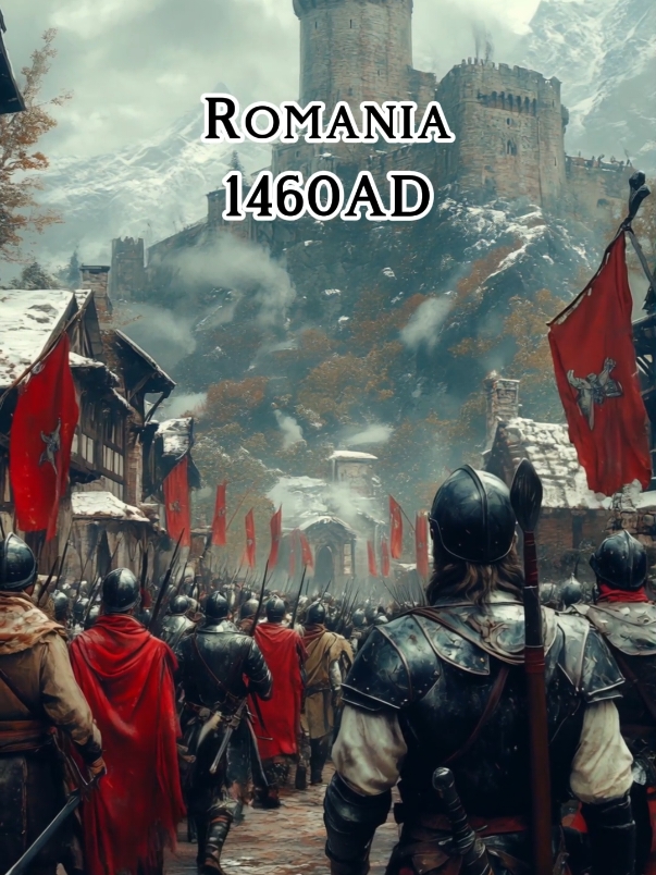 In 1460 AD, the lands of modern-day Romania, framed by the rugged Carpathian Mountains, at the edge of the Balkans, stood at the crossroads of empires. Between the rising power of the Ottoman Empire and the ambitions of Central Europe, the regions of Valaquia, Transylvania, and Moldavia fought to preserve their independence. Amid misty peaks, fortified cities, and ancient traditions, leaders like Vlad Tepes emerged as symbols of defiance, defending their lands with unmatched resolve. This was a time of battles, legends, and an unyielding struggle for survival, shaping the spirit of Romania for centuries to come. #history #romania #romania🇷🇴 #filmmaking #carpathians #balkan #filmmaking #ai 