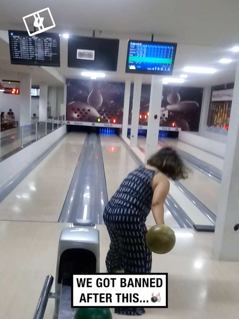 As if they got banned 😂🎳 🎥: Viralhog #UNILAD #funnyy #fail #bowling #sports #play #strike #banned