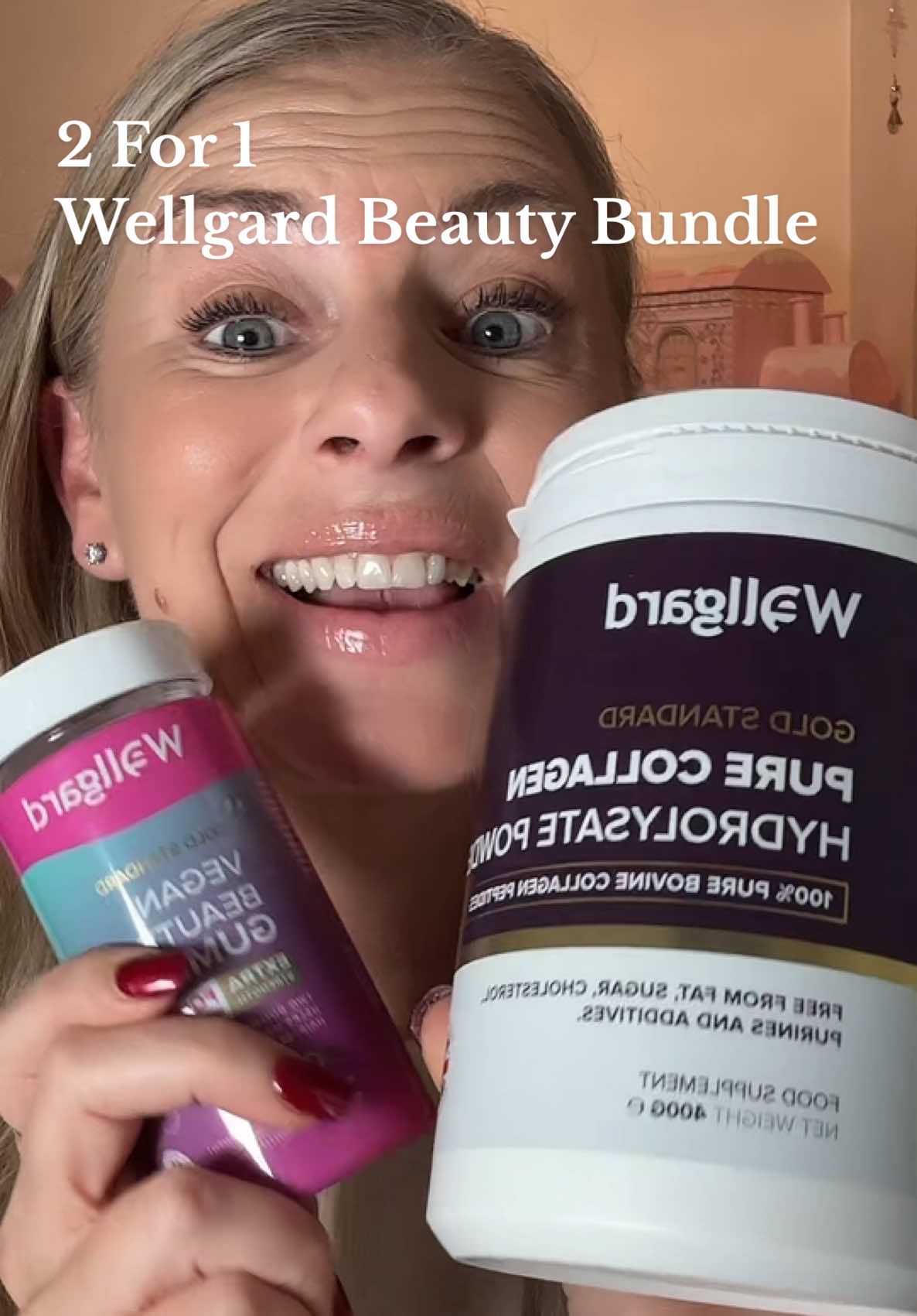 2 for the price of 1!  @Wellgard Collagen Powder and Beauty Gummies Bundle #wellgard #collagenpeptides #beautygummies #gummies #blackfridaysale #dealdrops #flashsale #christmasgiftideas 