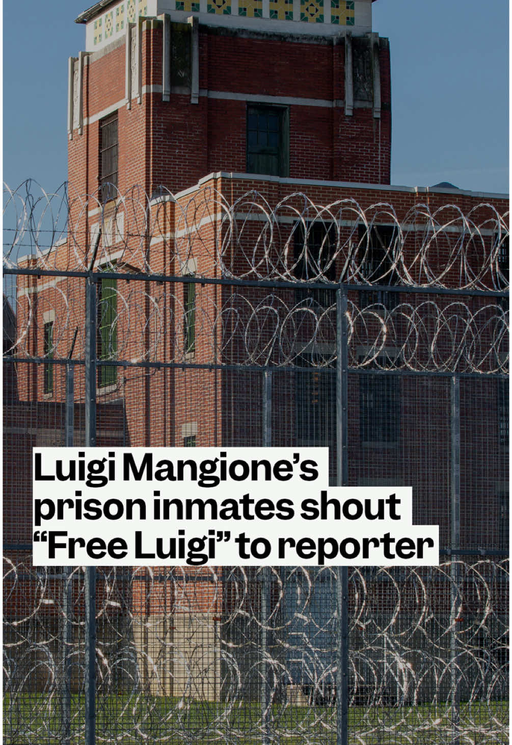 Luigi Mangione’s prison inmates shouted “free Luigi” to a News Nation reporter. Mangione faces a second-degree murder charge for allegedly killing UnitedHealthcare CEO Brian Thompson, 50, in front of a Manhattan hotel on December 4.  He is being held in a prison in State Correction Institution Huntingdon in Pennsylvania. Alex Caprariello, a journalist with News Nation, said he was reporting on the outside the prison. Caprariello explained how he heard his name being called from the prison and took his camera out. The inmates were heard saying “free Luigi and that Mangione’s conditions “suck”. Caprariello did a live broadcast with anchor Ashleigh Banfield when he said that he could see the prisoners were watching the show and the inmates could be heard cheering. Banfield asked the inmates to shout yes or no if Luigi had a television in his cell. The prisoners shouted “no”. #luigimangione #usa #news