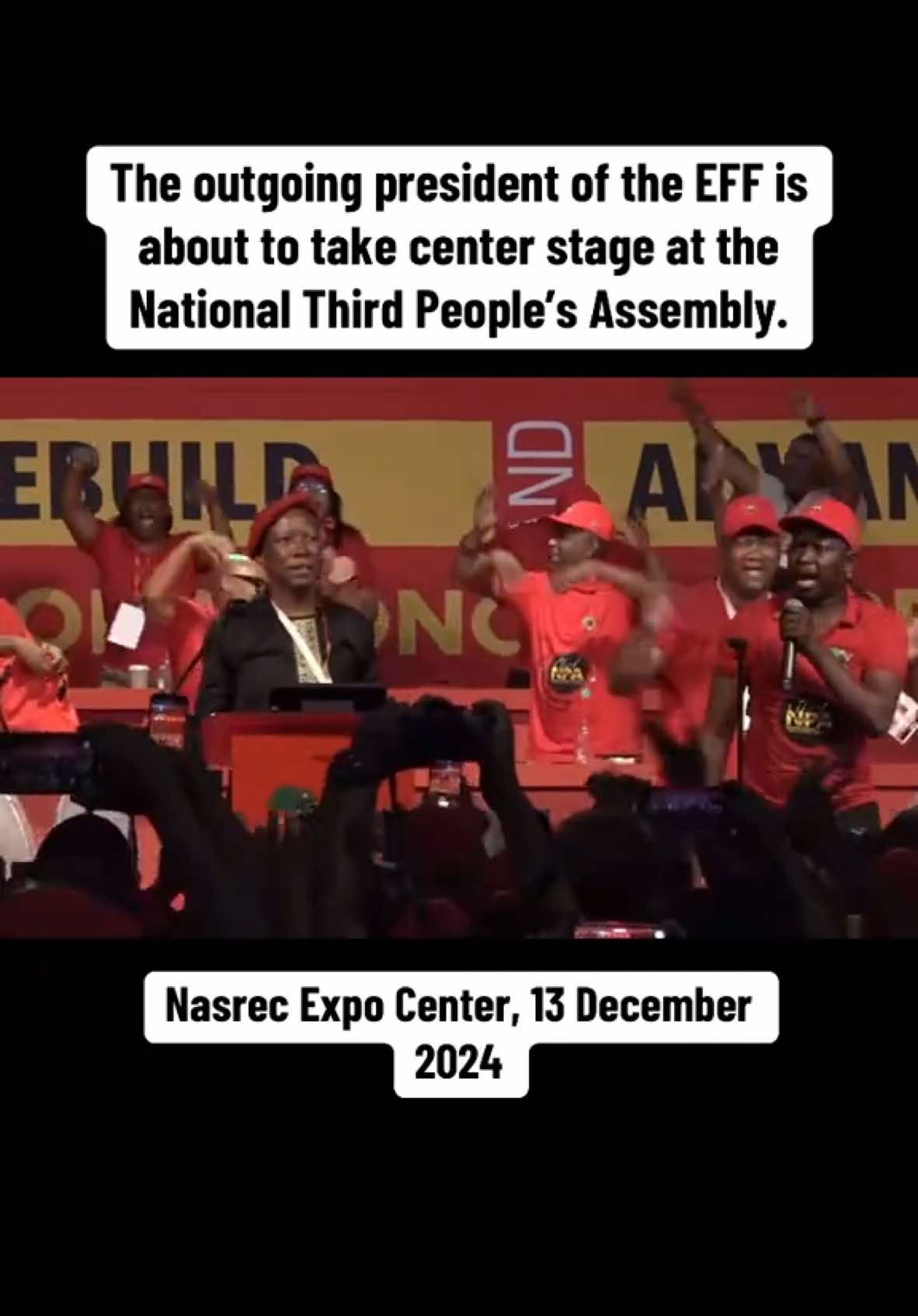 The Third National People’s Assembly of the EFF is officially underway. #EFF #Economic #Freedom #Fighters #economicfreedomfighters #CIC #Julius #Malema #JuliusMalema #Mbuyiseni #Ndlozi #mbuyisenindlozi #EFFNPA2024 #SAMA28 #fyp #fy #foryou #mustwatch #live 