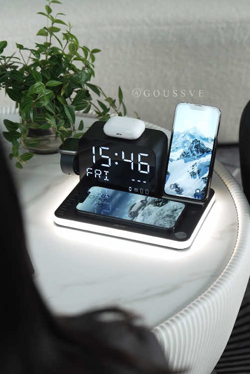 My friend，Great Christmas gift for yourself or anyone you know 🥰🎄   7 in 1 Wireless Charging Station,  MagSafe Dual Phone Charger with Nightlight. My nightstand looks so neat and clean. No more messy wires everywhere!!  Order now! I don't know when it will sell out! #phonecharger #phonecharging #7in1wirelesschargerstand #giftideas #giftsforher #giftsforhim #giftsforboyfriend #giftsfordad #giftsformen  #gifts #wirelesscharger #fyp #FallDealsForYou  #TikTokShopCyberMonday #TiktokShopHolidayHaul #dealsforyou #techtok #technology #gadget #organizedhome 