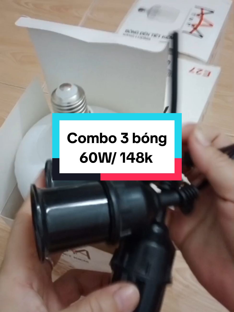 Combo 3 bóng đèn led 60W, #trangvinashop68 , #bongdenledbuld , #bongden , #bongdien , #denledsieusang , #bongdenled60W, 