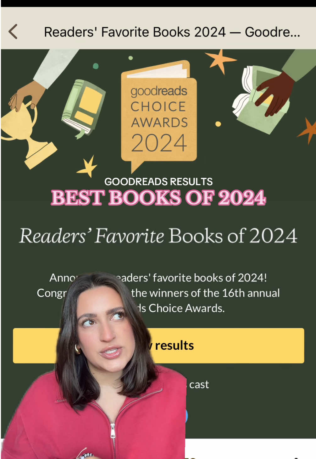 Okayyyy what are your thoughts on these popular book picks?? 📚🤔 Thank you @Amanda C for this video idea!! I love a list 🙈📝 #goodreads #goodreadsawards #bestbooks2024 #popularbooks #BookTok #bookish #bookrecs #mytbr #bestbooksoftheyear #booktokbooks #fyp #amazonbooks #bestthrillers #bestaudiobooks  📖 The Wedding People, Alison Espach  📖 The Women, Kristin Hannah 📖 The God of the Woods, Liz Moore 📖 Funny Story, Emily Henry 📖 How to End a Love Story, Yulin Kuang 📖You Like It Darker, Stephen King  📖 Ruthless Vows, Rebecca Ross  #greenscreen 