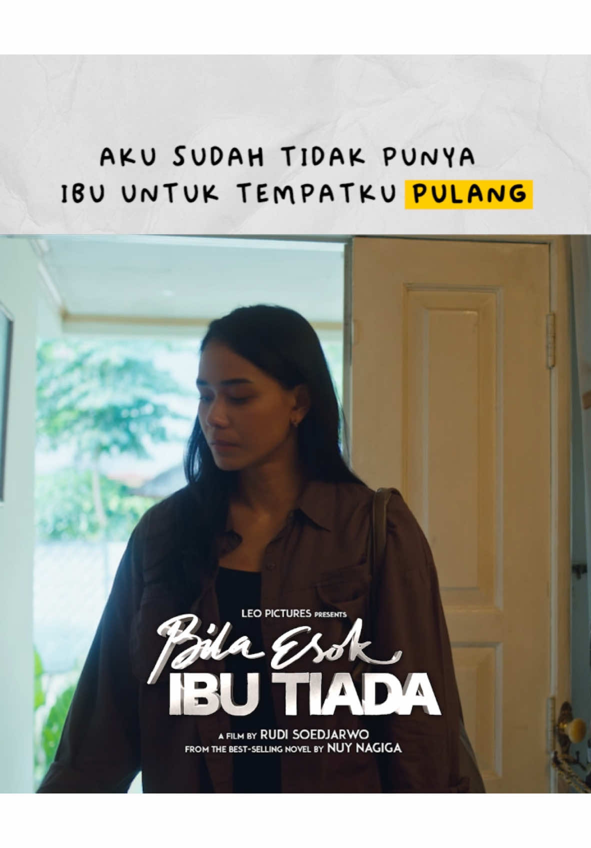 Sembuh gak akan pernah ada untuk yang sudah Kehilangan Ibu. Karena tidak ada lagi tempat untuk pulang dan bercerita💔🥹 Film Bila Esok Ibu Tiada sedang Tayang di Bioskop!!  #BilaEsokIbuTiada #RayakanSelagiAda #LeoPictures #bilaesokibutiadaleopictures #filmbilaesokibutiada #tiktoktainment #shures #surayafilm #malaysia 