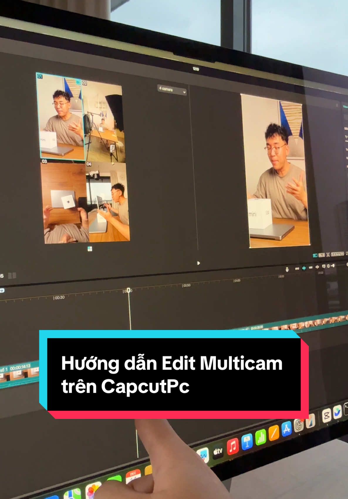 Hướng dẫn edit multicam trên CapcutPc, tính năng tiện lợi phù hợp với những bạn quay video từ 2 góc máy trở lên như video review sản phẩm, podcast... các bạn lưu ý là 2 cam là edit được rồi ha, mình quay 4 cam cho màu mè xíu thôi 🤣 #kobemedia #kokiagency #capcutpcmasterybykobe #editvideo #capcut 