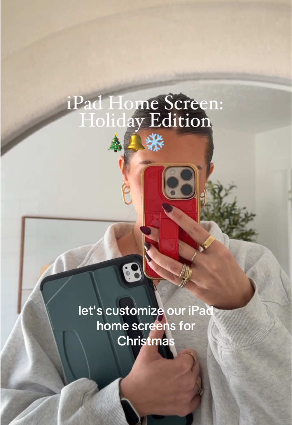 How to customize your iPad Home Screen for Christmas! Have you done this yet? I’m obsessed!  • • @ZUGU iPad Pro case in Pine, linked in my Amazon storefront 🌲  @apple iPad Pro M4 11”  • • #ipad #ipadaccessories #ipadpro #howto #productivity #ipadtips #homescreen #widget #apple #digitalplanning #studytips #ipadair #ipadmini #ipadcase