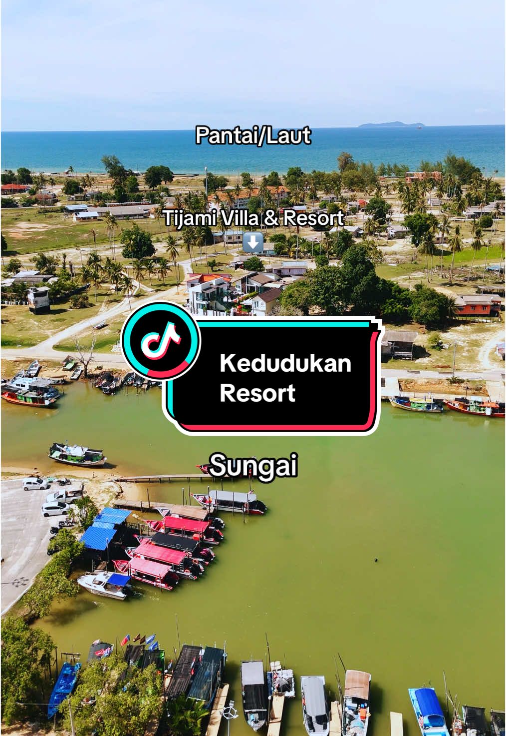 📍Tijami Villa & Resort Antara Sungai🌄 dan Laut🌅 #fypシ゚viral #fy #resort #viral #village #fypage #terengganu #tijami #setiu #kampung #discount 