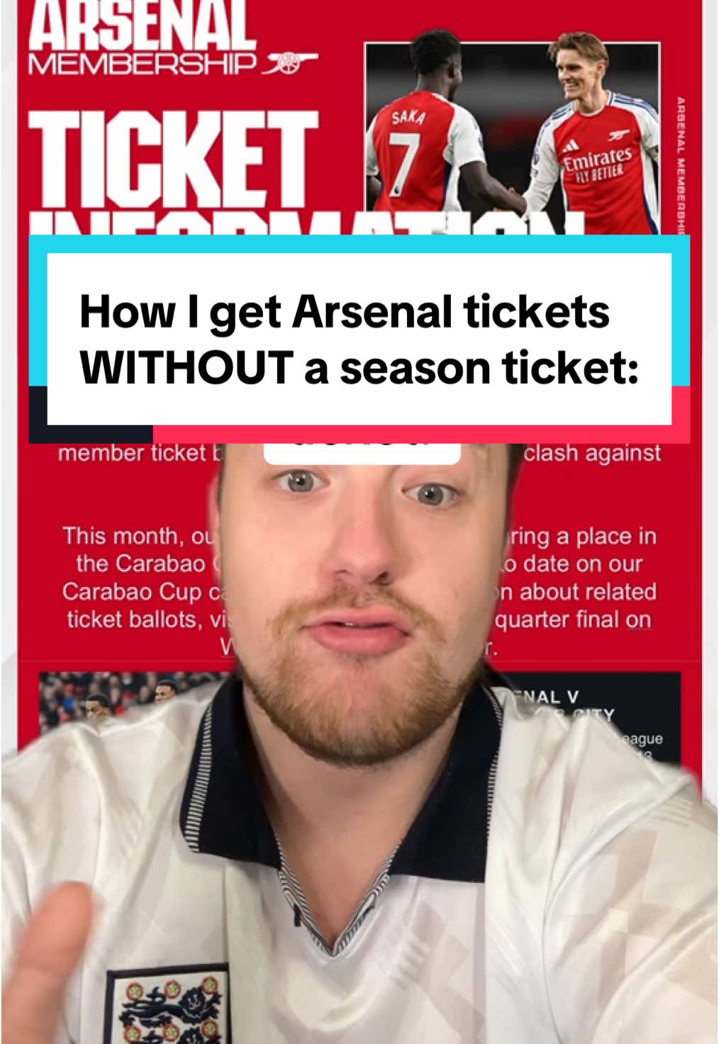 How I get Arsenal tickets WITHOUT a season ticket #arsenalfc #arsenalfans #afc #coyg #arsenalnews #rorytalksfootball 