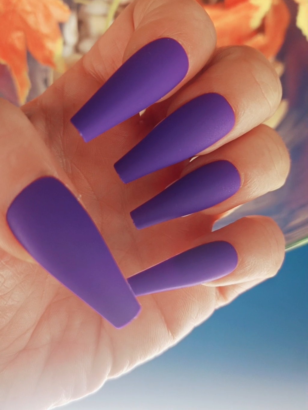 violet matte:Is a vibrant and unique violet has an air of elegance and beauty.sticker glue for quick, short-term wear, liquid glue for a long-lasting hold, and a mini nail file to prepare your nails for flawless application and maximum adhesion💅 Check out our catalogue here: https://wa.me/c/96176417236 TIP ⁉️includes Use the nail file to gently file your nails before applying any glue, creating a rough surface making the glue stick better  #pressonnail #beauty #lebanonnails  #fashionstyle #verdun #jounieh #dinnertime #antelias #fyp #foryourpage #matte #flowers #nails #acrylicnails #beirut #drag #matte #Pride #girls #women 