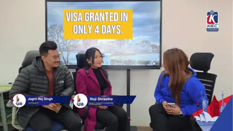 Congratulations, Mrs. Roji Shrestha and Mr. Jagrit raj singh, on getting your Visa in four days for Unitedkingdom! The KIEC New Baneshwor team wishes you a wonderful and successful journey🛫. You're now one step closer to studying in your dream country. Make the most of this incredible opportunity. We wish you even greater success in the future!🎉🎉 #disscussyourstudyoptions #kiecsuccessstories #unitedkingdom #onlyin4days  #studyinusa #mastersoftheuniverse