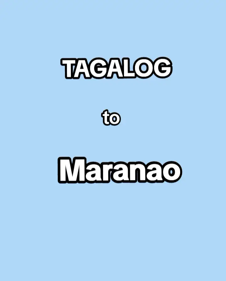 Part 1 | Tagalog to maranao . . . . #Maranao #tagalog #typppppppppppppppppppシ #typ #typtiktok #muslim #maranaotiktokers🇵🇭 #trendingnow 