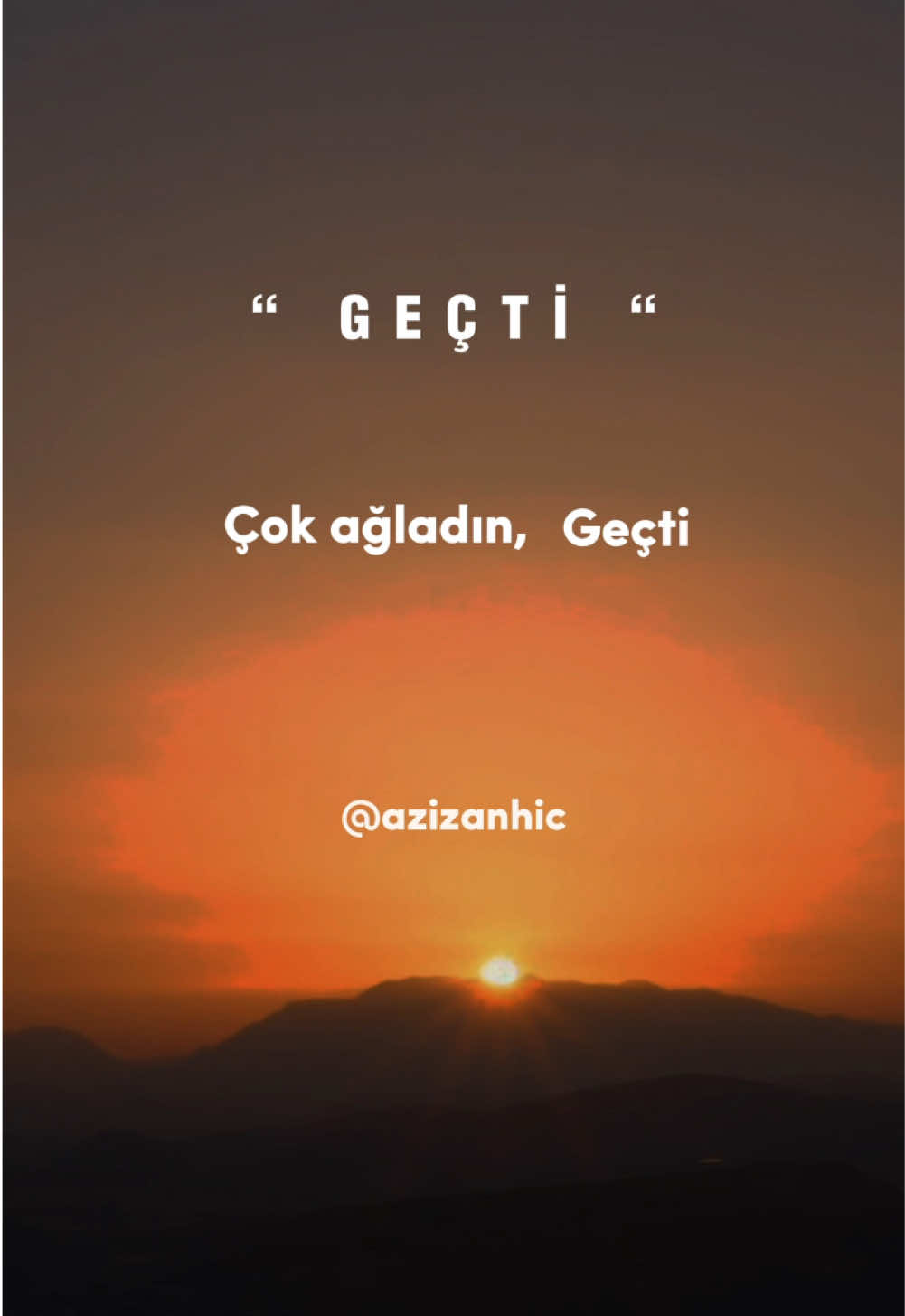 #geçti 