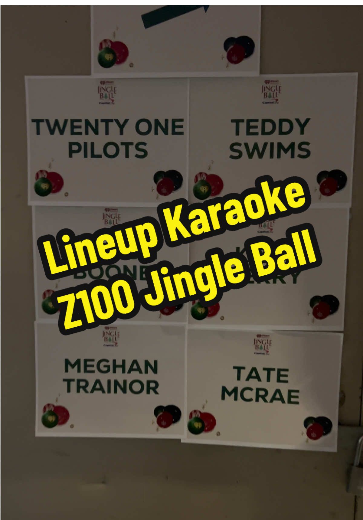 Its tiiiiiime for #Z100JingleBall lineup karaoke! #iHeartJingleBall2024 @z100newyork @The Garden 