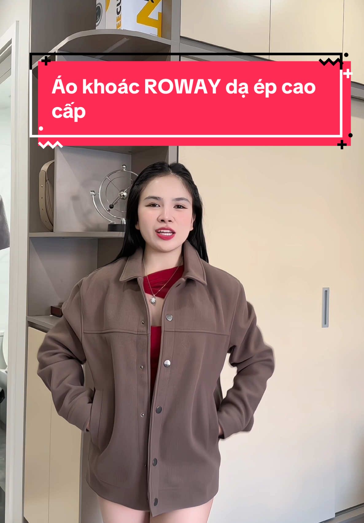 Áo khoác ROWAY dạ ép cao cấp