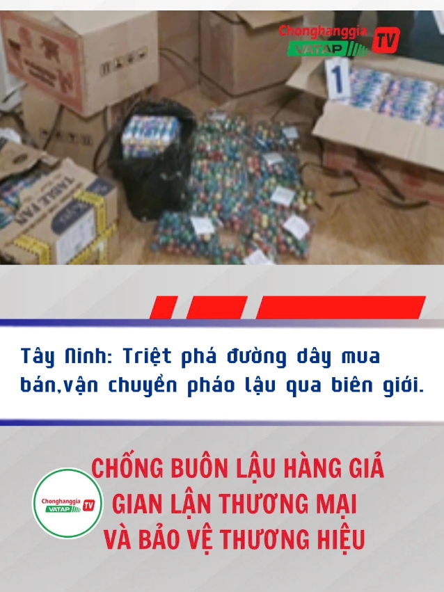 Tây Ninh: Triệt phá đường dây mua bán, vận chuyển pháo lậu qua biên giới. #truyenhinhchonghanggia  #truyenhinhvatap  #vanchuyenphaolau