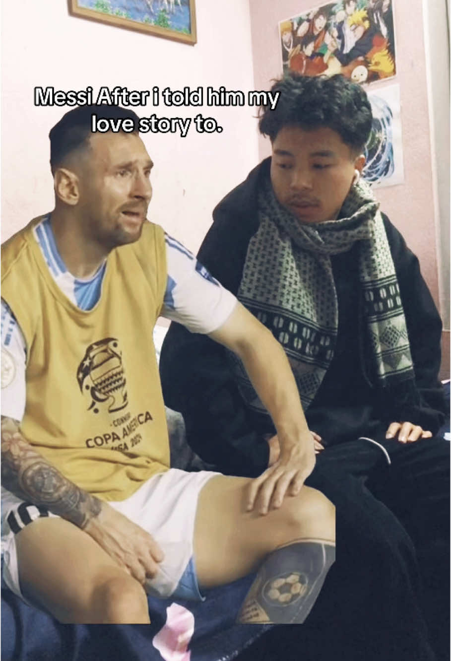 So touching😢..#Messi #fyp #MemeCut #thegoat🐐🐐 