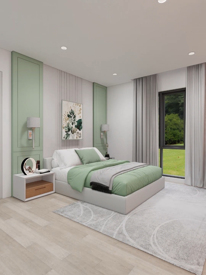 kamar yang super lengkap nih, ada area gamenya, bisa buat pasutri juga, ada kamar mandinya juga ukurang 7 x 4 meter #bedroom #bedroomdesign 