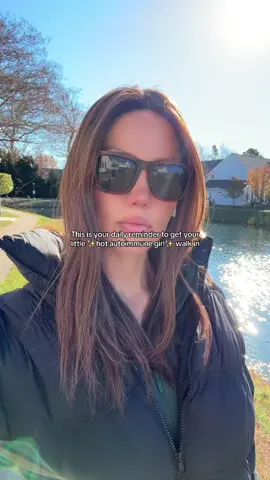 Daily dose! I always have so much more energy even after a 20 minute walk ✨ maybe all you can do today is walk to the mailbox ans back— whatever it is, get that blood circulating!! This disease doesnt define you. Your resilience and strength does.  #autoimmunedisease #rheumatoidarthritis #chronicillnesswarrior #foodasmedicine #chronicfatigue #HealingJourney #healthtok #animalbasednutrition #carnivore #walk #movementismedicine 