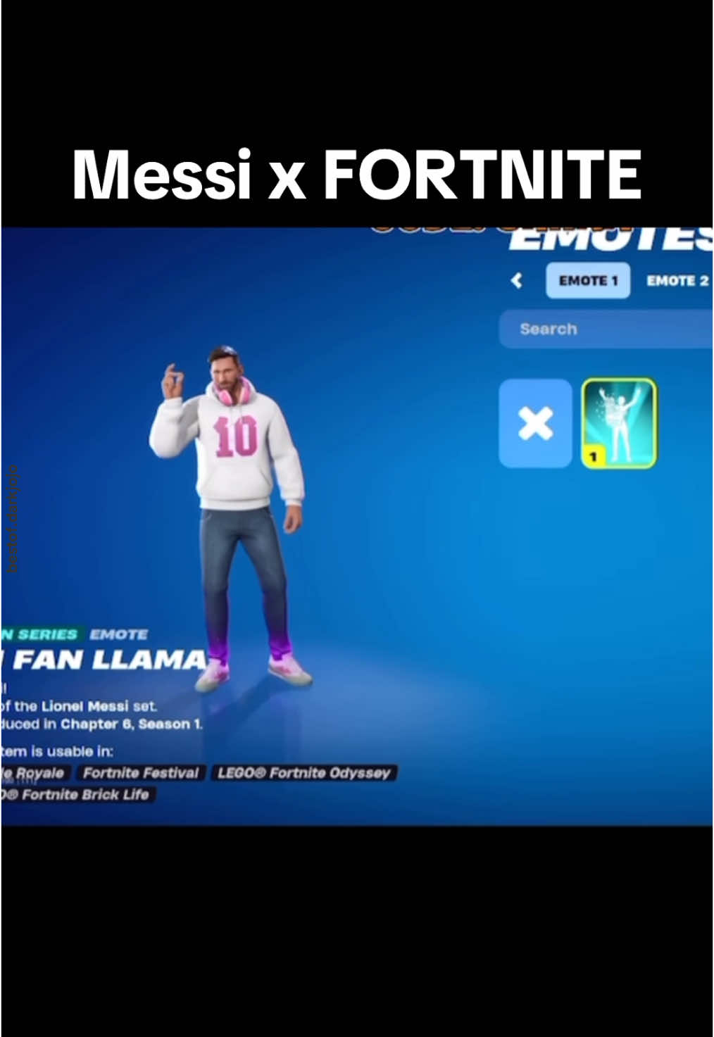 Messi x FORTNITE omg #messifortnite #fortnite #messi #fortnitedances 