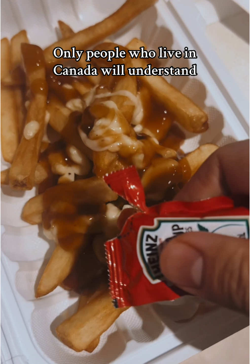 Lock in Canadians 🇨🇦 #poutine #fries #canada #frenchfries #gravy #cheese 