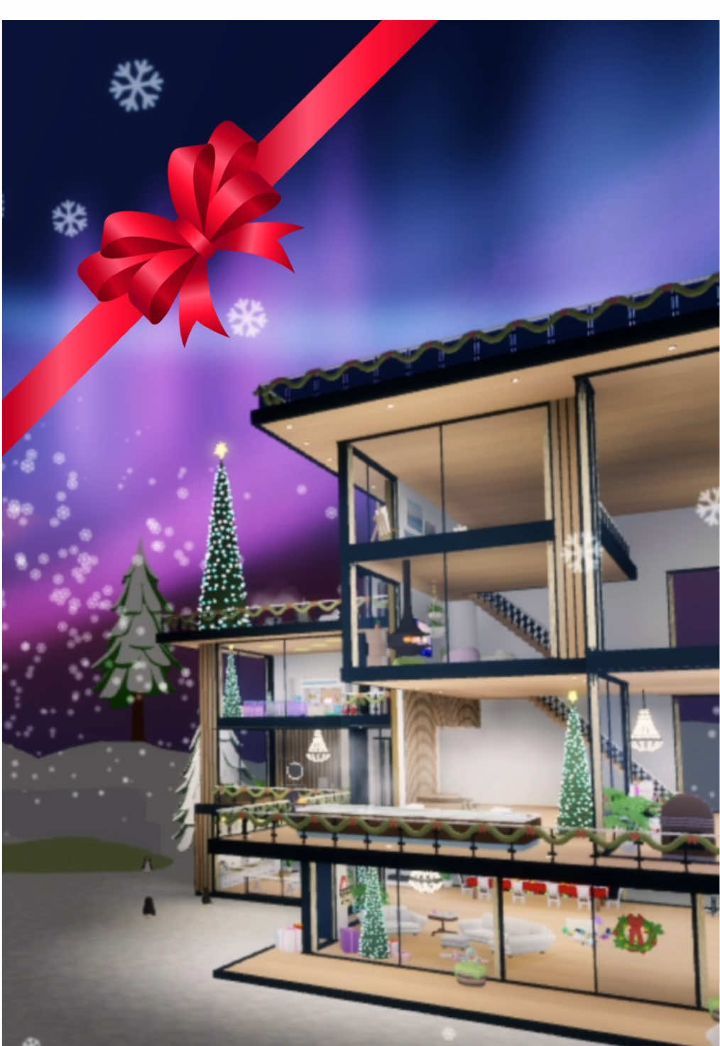 2 NEW modern winter homes available now! 1 FREE, 1 premium! 🎄🌨️🎿 #clubroblox #clubrobloxupdate #robloxfyp 