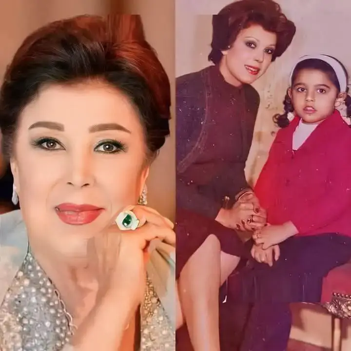 الفنانه الراحله رجاء الجداوي مع بنتها ❤️  هل له محبين هنا يدعو لها بالرحمه ❤️