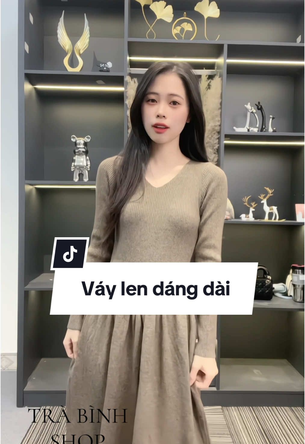 Váy len dáng dài #xuhuong #trending #quanhedoitactraphi💞 #vaybaudichoi #dambauxinh #thudong #domactet #bausangchanh #vaylen #maxi 