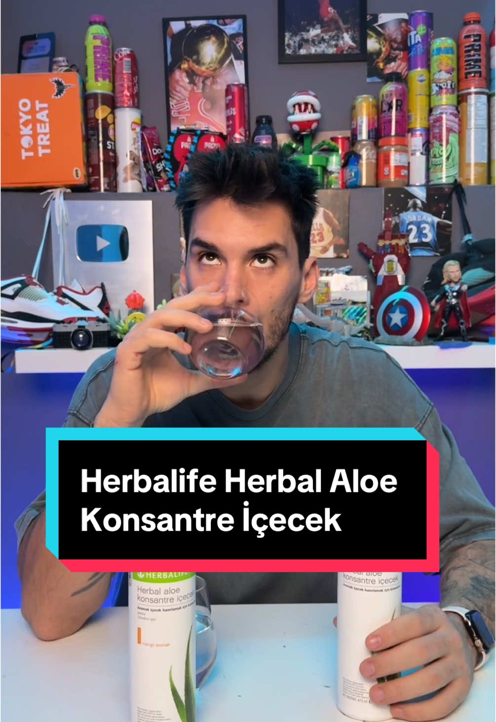 #işbirliği Herbalife Herbal Aloe Konsantre İçecek deneniyor. 👀 @Herbalife Türkiye #kartalgokberk #deneme #herbalifeturkiye #herbalife #aloe #aloevera #deniyorum #su #bence #sence #içecek 