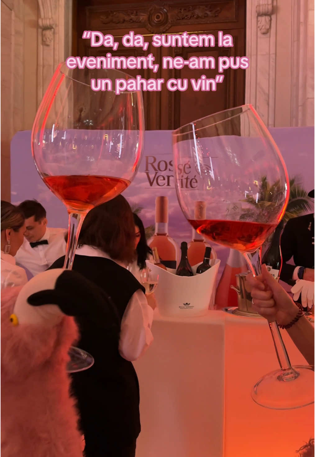 La un pahar de Rosé Verité, la ELLE Style Awards 👀🦩 #365deziledevara #LaVidaEnRose #ellestyleawards #funny #romania #flamingointurulromaniei #bucuresti #vinrose 