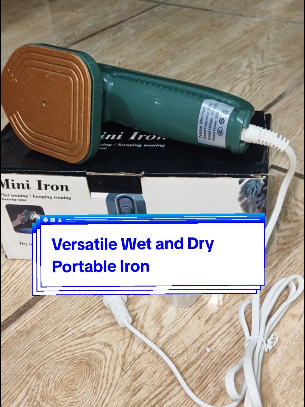 Versatile Wet and Dry effect Electric Portable Iron Easy to use Mini Iron #buyhere #miniiron #tyangannievlog #fyp #foryoupage❤️❤️ #tiktokshop 