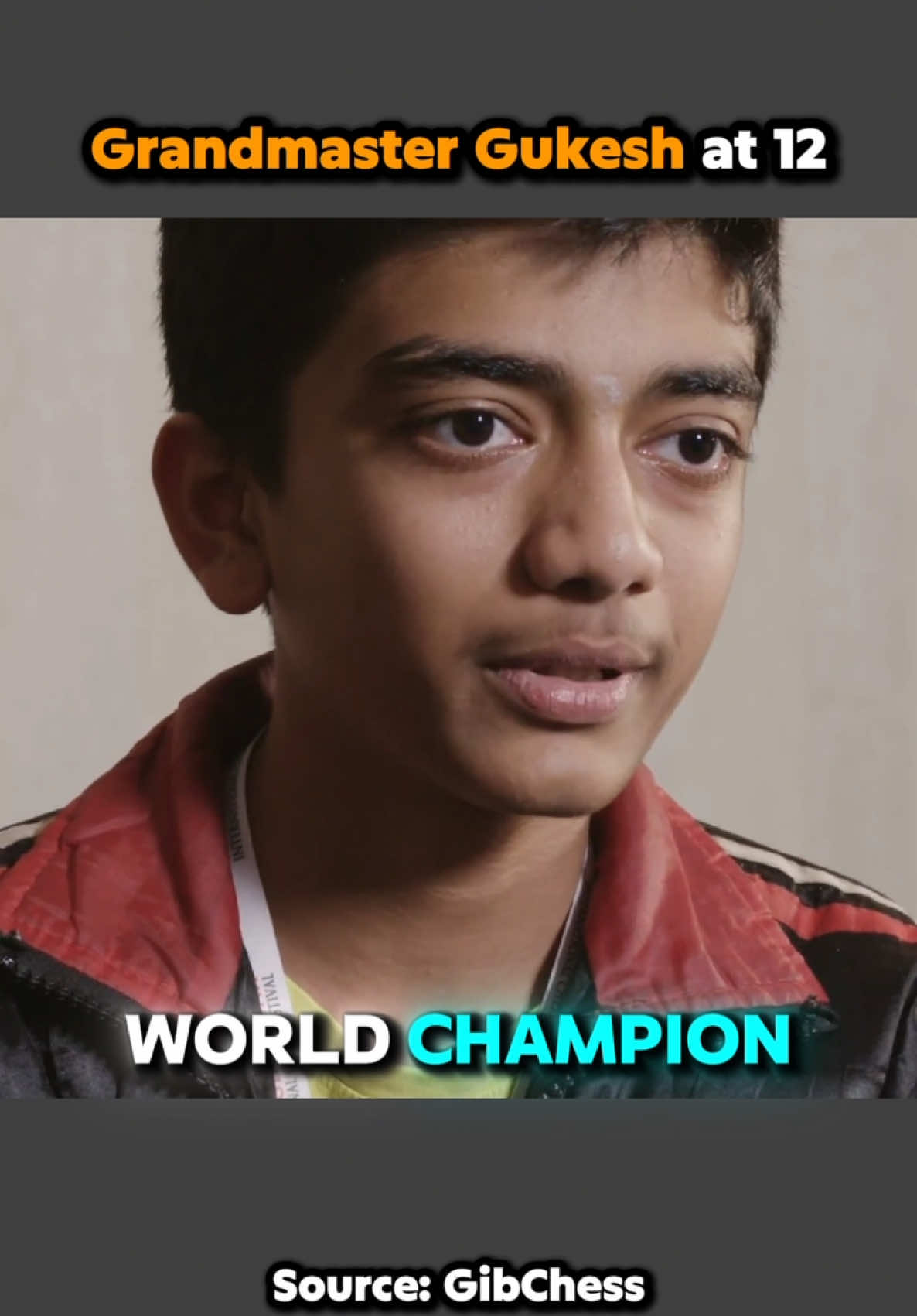 Gukesh WANTED to BECOME the WORLD CHESS CHAMPION when he was 12, and he ACHIEVED it at 18 #chess #chesstok #chesscom #worldchampionship #worldchampion 