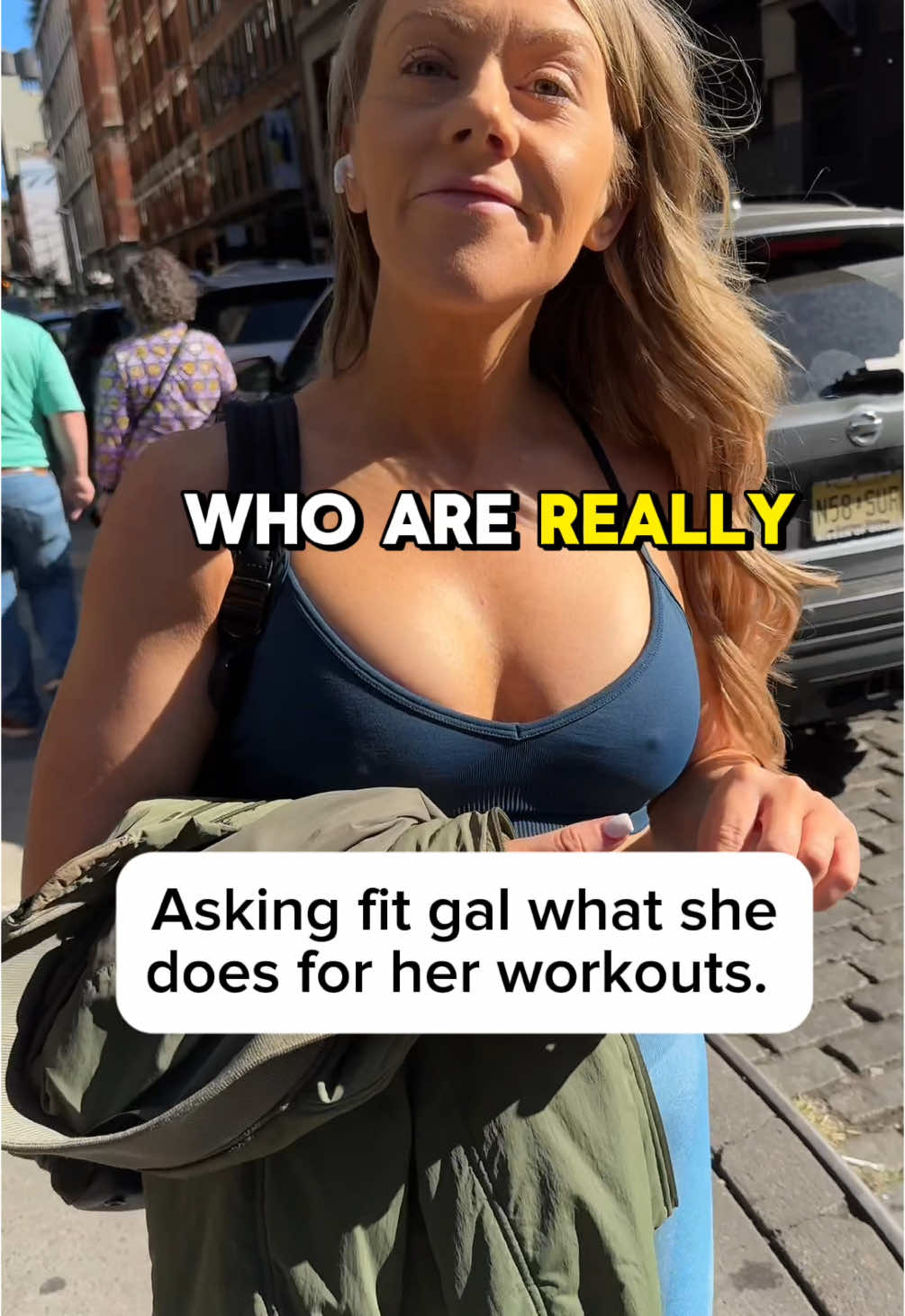 Asking fit gal what she does for her workouts. #nyc #girlswholift #fyp #FitTok #workout 