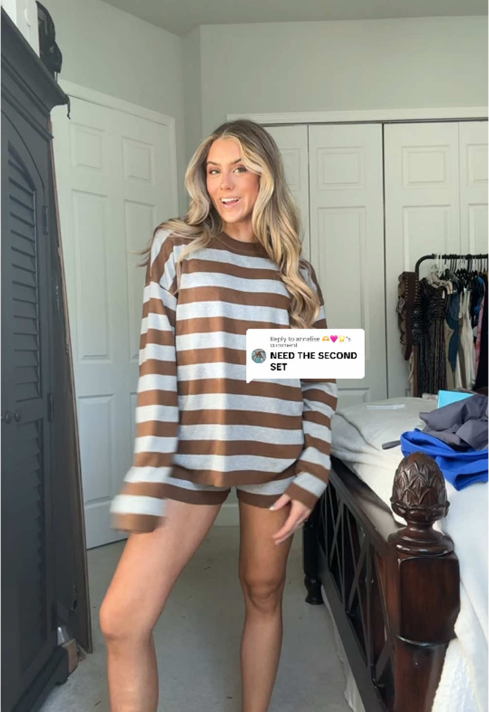 Replying to @annalise 🫶🩷🌟 love that everyone is loving on the striped two piece matching set this is the second color i got its so comfy and still has fun color and fit!! Wearing size small. 😙👏  #stripedset #stripedsweater #stripedmatchingset #tiktokshopcreatorpicks #tiktokshopholidayhaul #matchingset #matchingsetsforwomen #matchingtwopiecesets #knitmatchingset #twopieceset #twopieceoutfit #pinkmatchingsets #knitset #knitsweater #loungewear #toptierdecember 