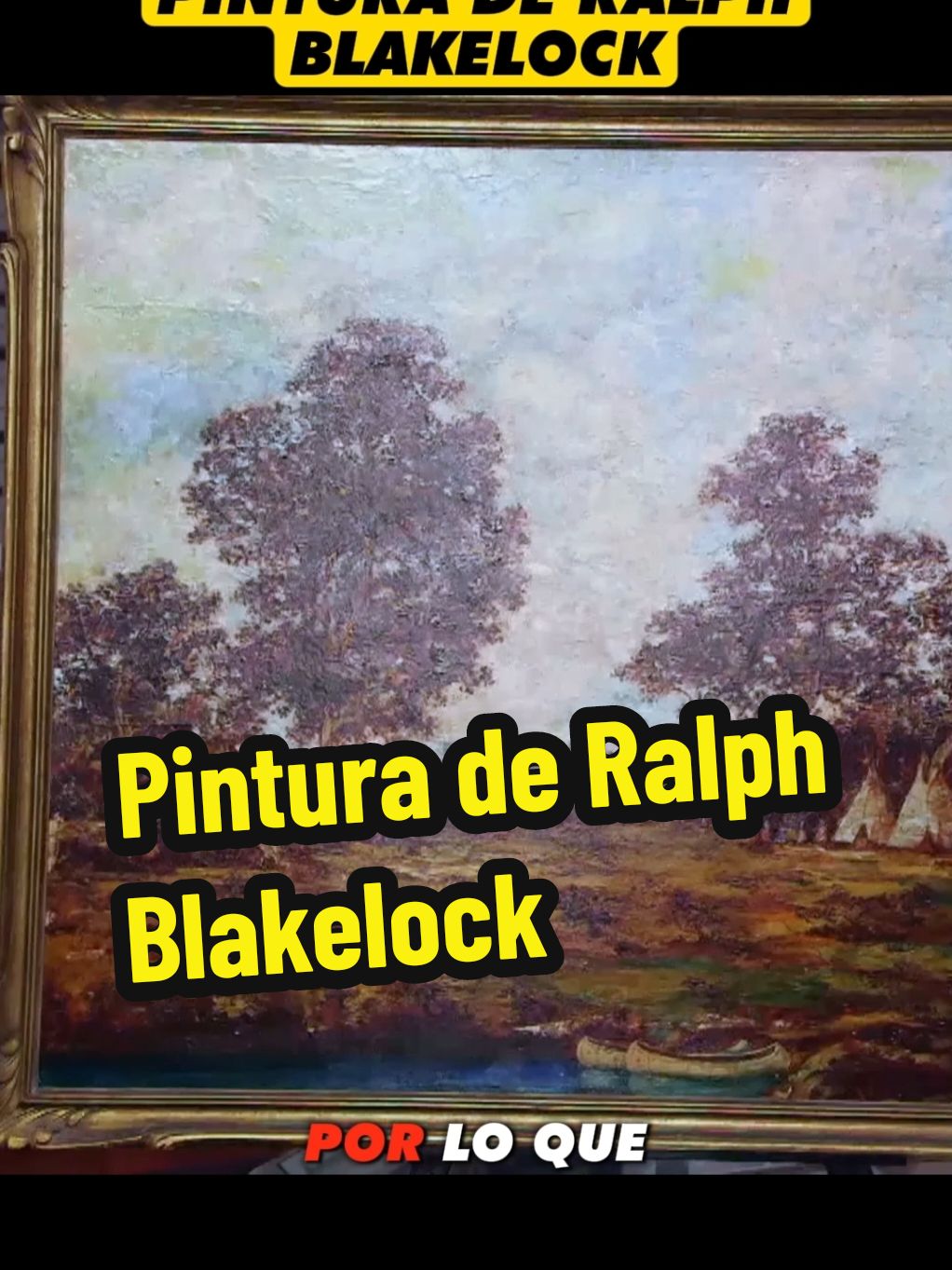 Pintura del pintor estadounidense Ralph blakelock🎨. #elpreciodelahistoria #coleccionista #pintura #arte #usa🇺🇸 