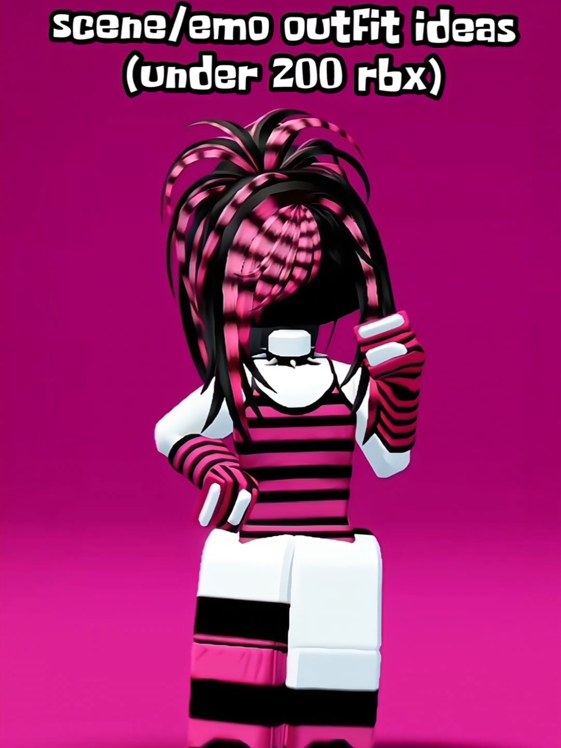 Replying to @domadordemamute a cheap version ☝️ #emoscene #scenekid #roblox #robloxfyp #scenekids #emooutfit #emoclothes #scenekidz #robloxfits #robloxgroup #robloxviral #robloxoutfits #headless 