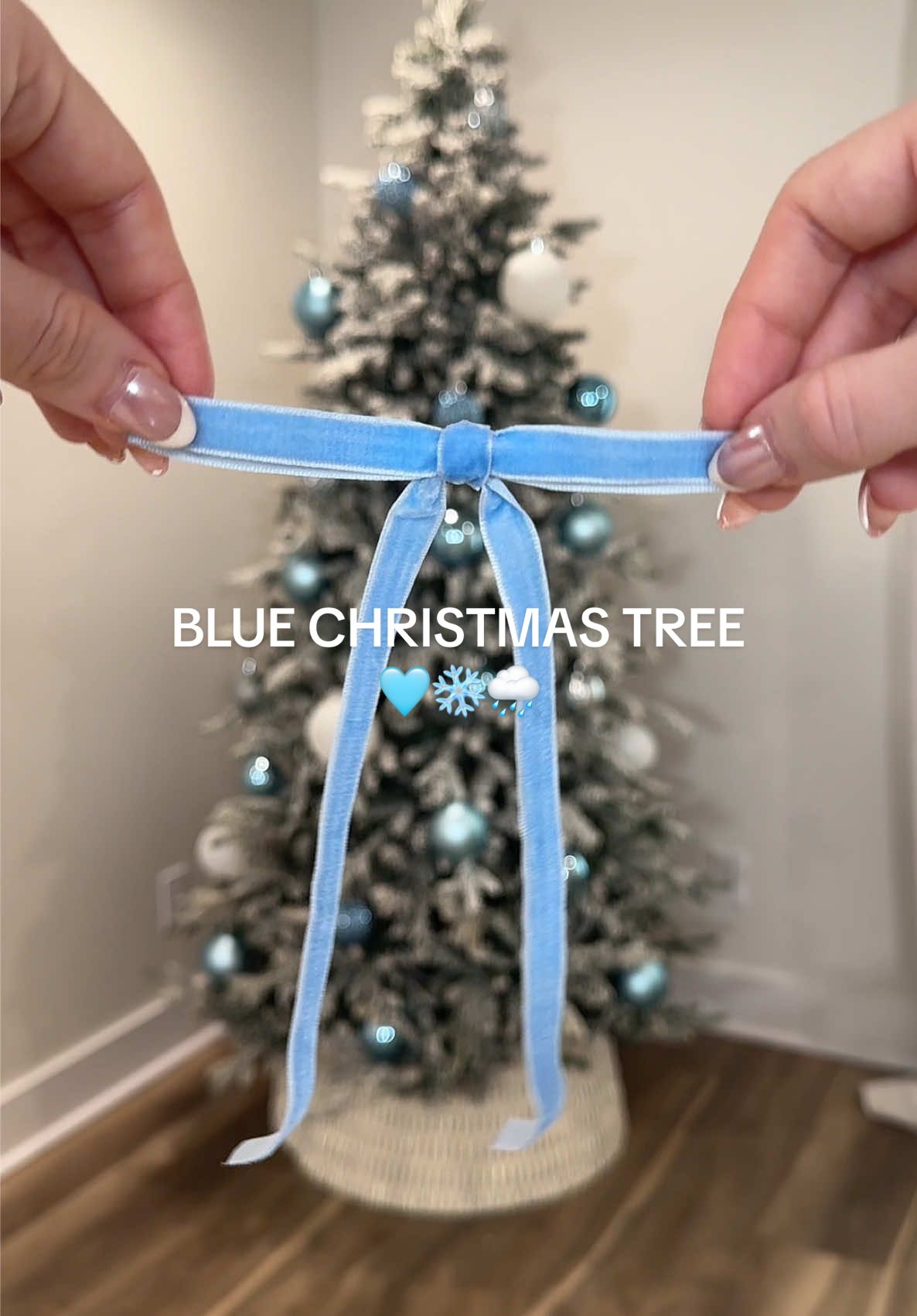 Decorate my blue Christmas tree with me!🎄🩵✨🫶🏻 #christmas #christmastree #christmastiktok #christmasdecor #christmascountdown #blue #decoratewithme #christmasdecorating #holiday #holidaydecor #satisfyingvideo #christmastreedecorating