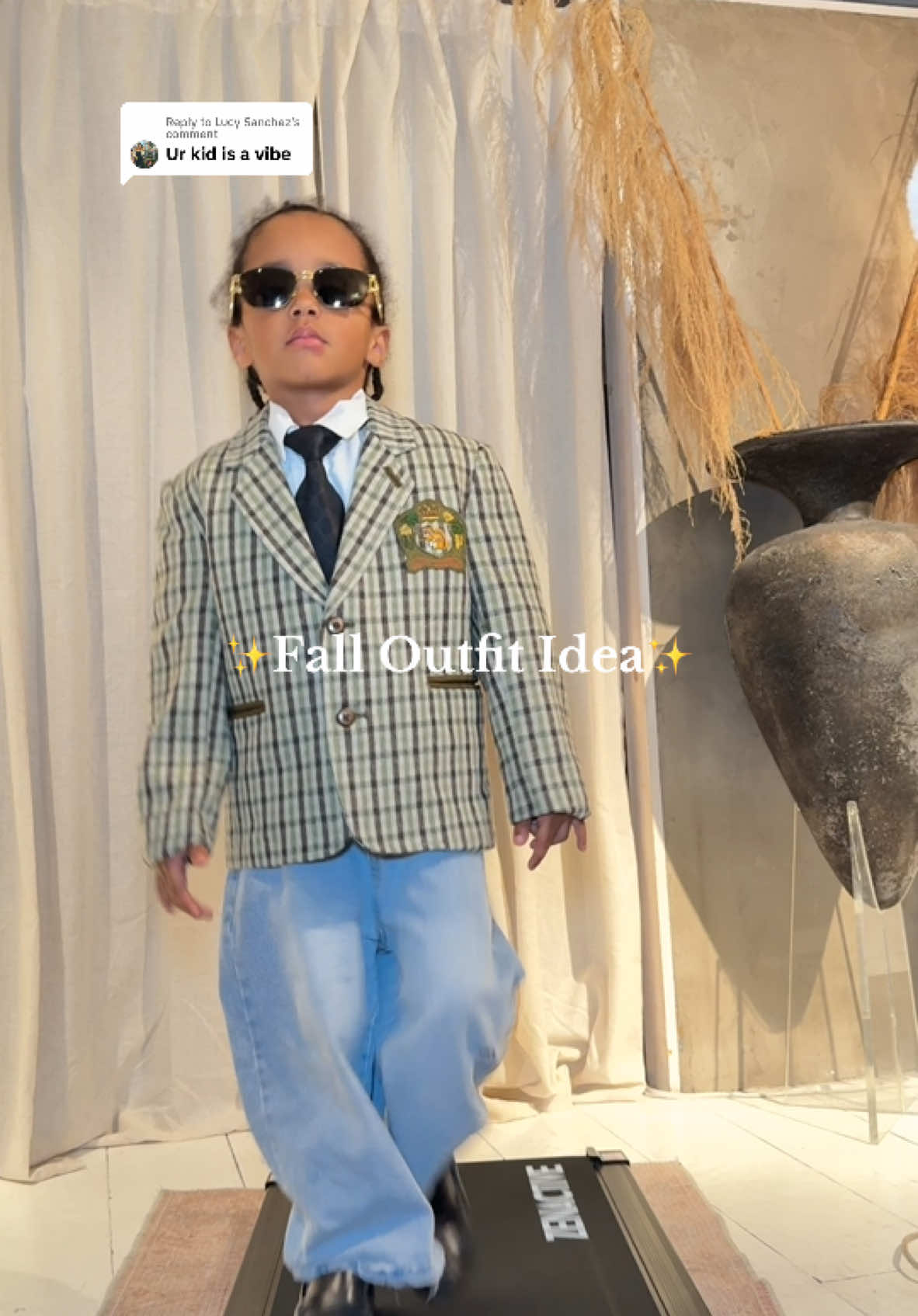 Replying to @Lucy Sanchez Another fall outfit idea on this young gentleman ✨ #fallfashiontrends #creatorsearchinsights #effortlessstyle #fallfashion #outfitinspo #fashiontrends #kidsfashion #fashiontiktok #fashioninspo #TikTokFashion #ootdfashion #ootdinspo #ootdinspiration #winter24 #2025style 