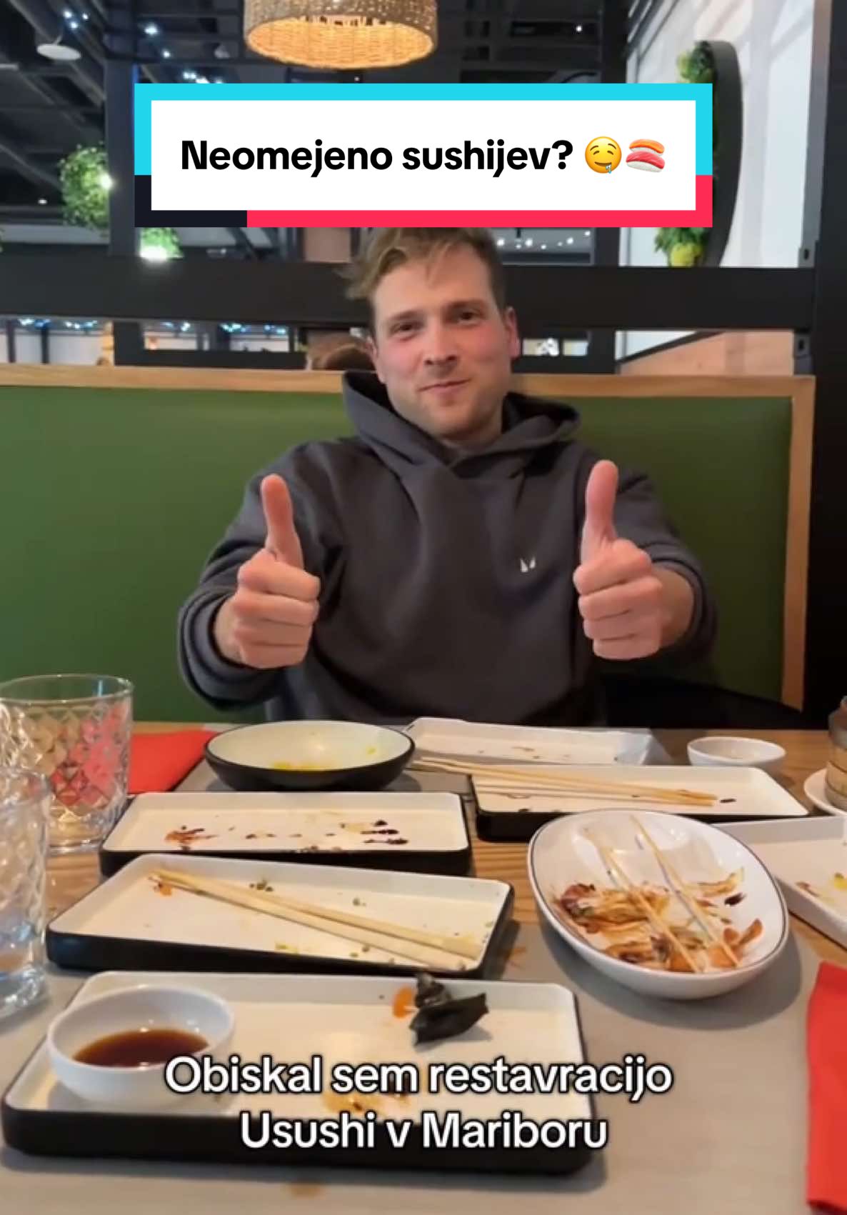 |oglas| Neomejeno sushijev? 🤤🍣 V Mariboru se je ne dolgo nazaj odprla restavracija @U sushi Maribor . All you can eat koncept restavracije, ki temelji na kitajski in japonski kulinariki s poudarkom na sushiju. 🍣 Cena: Pon-čet do 16.00: 14.90 € Pet-ned do 16.00: 16.90 € Pon-ned od 16.00 dalje: 24.90 € Hrana in sladice se plačajo dodatno #yummyavanture #tiktokslovenia #slovenskitiktok #fypslovenija #hrana #maribor #restavracija #njami #gremojest 