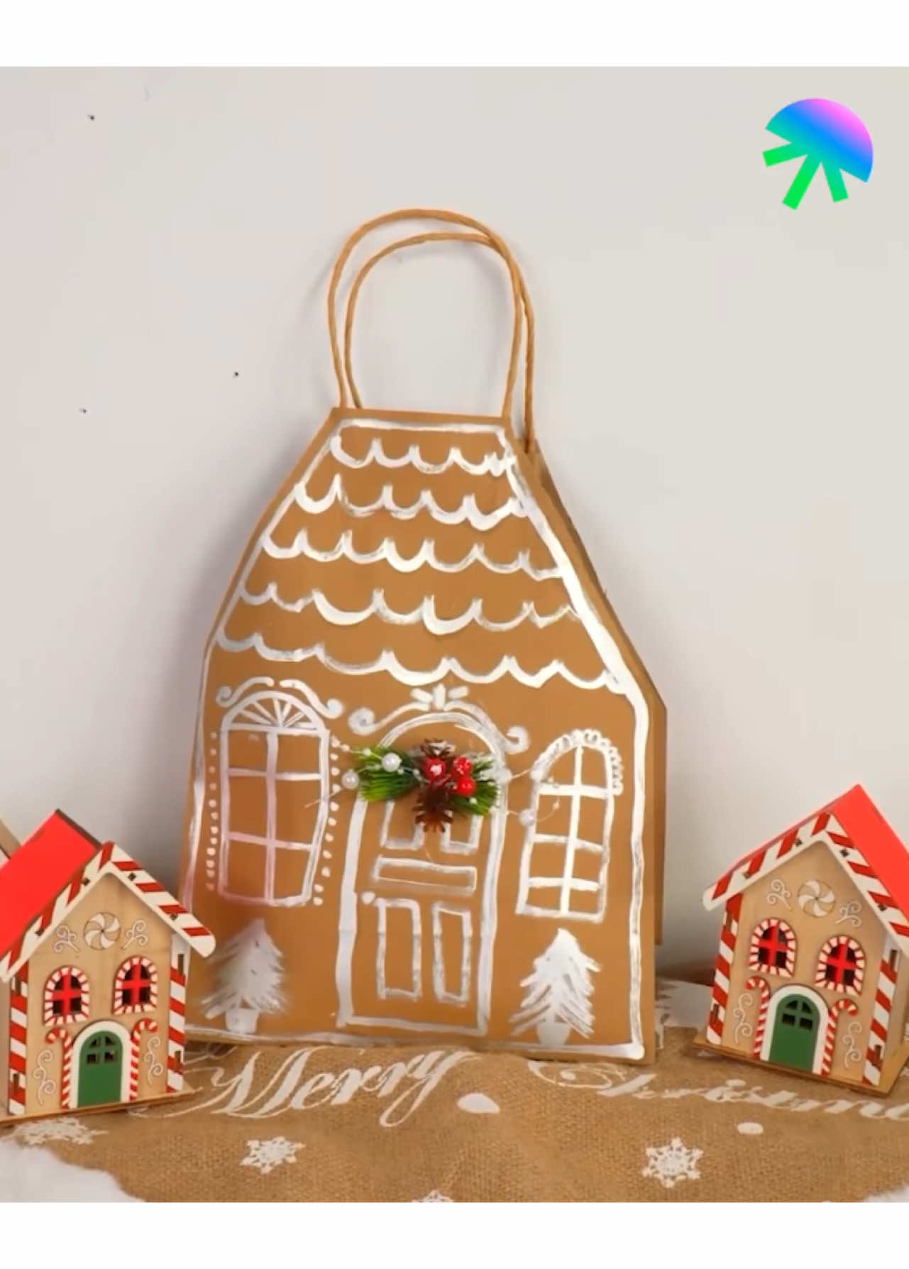 Bolsa de navidad hecha a mano #easy #hand #manualidades #hanmade #bag #gift #christmas #navidad #parati #fyp #LIVETips #LIVEIncentiveProgram #PaidPartnership 