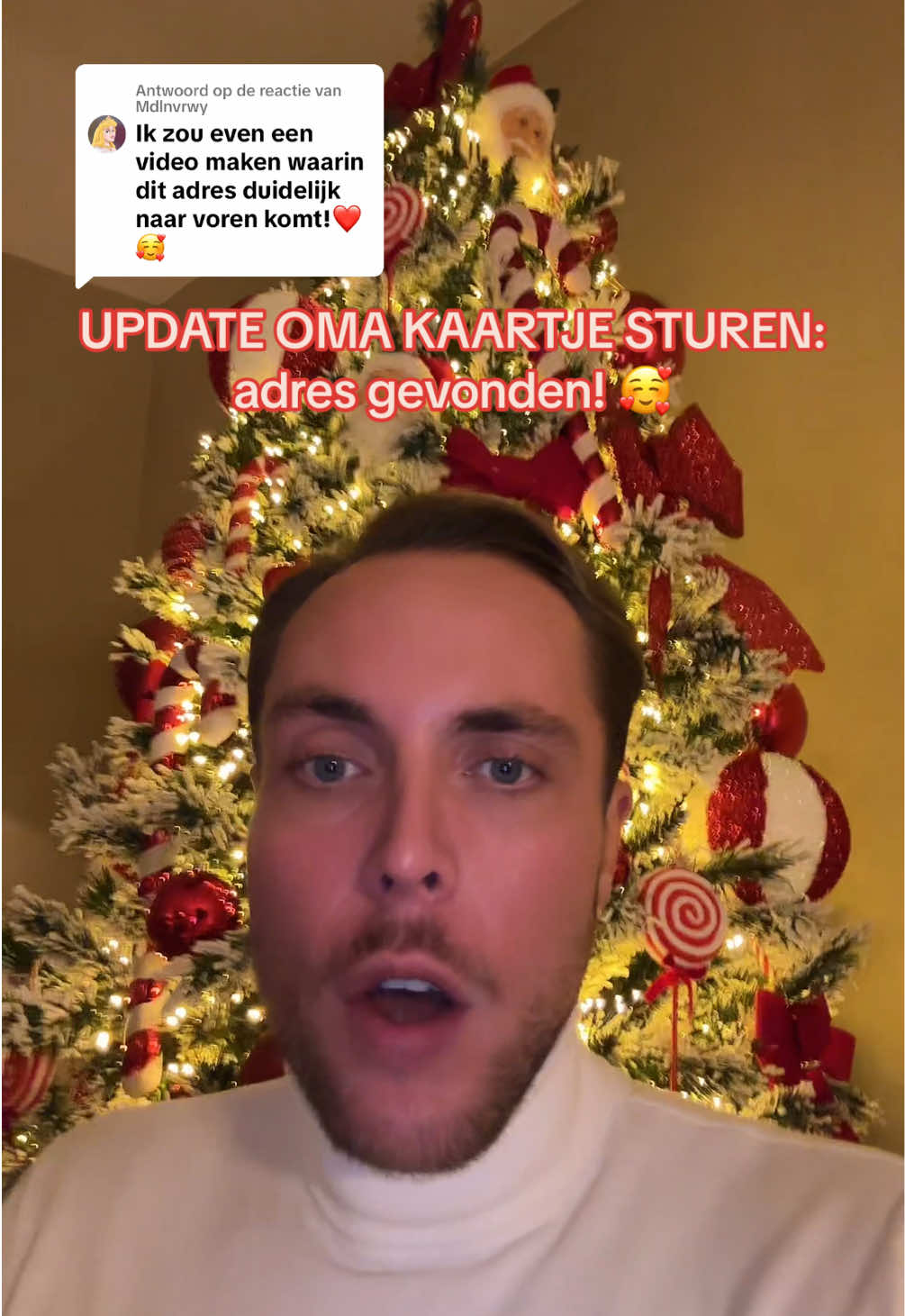 Antwoorden op @Mdlnvrwy adres staat in de reacties! ❤️🥰🥺 #oma #kerstkaart #amsterdam #kerst  #kerstboom #update #jordaan #vj #voorjou #viraal #fyp #foryou #post 