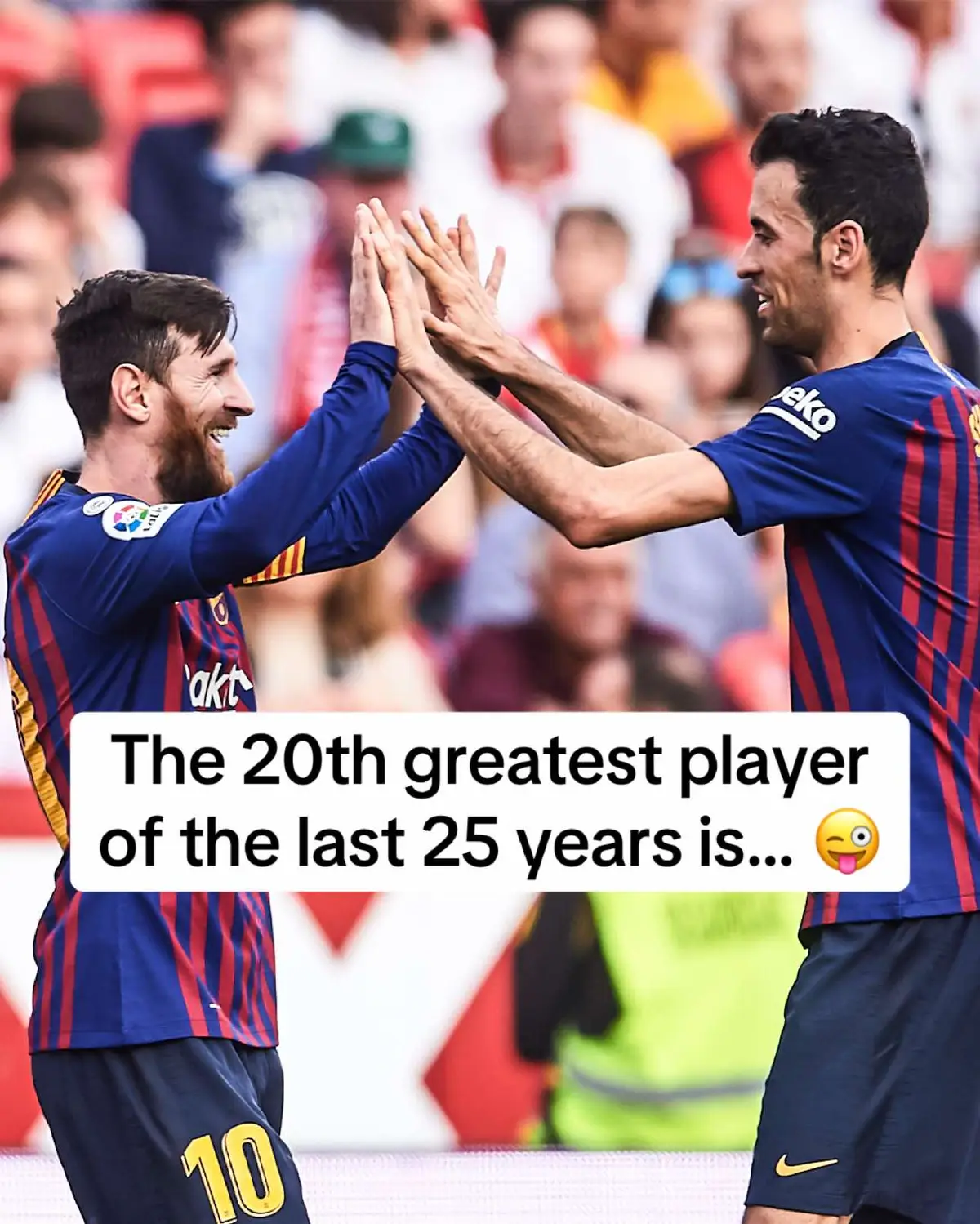 Slotting in at no.20 as one of OneFootball's Greatest 25 players of the last 25 years...🥁 Midfield maestro Sergio Busquets takes his spot 🫡🇪🇸 #football #Soccer #MLS #intermiami #busquets #sergiobusquets #futbol #futebol #goal #barcelona #fcbarcelona #fcb #barca #sefutebol #messi #lionelmessi 