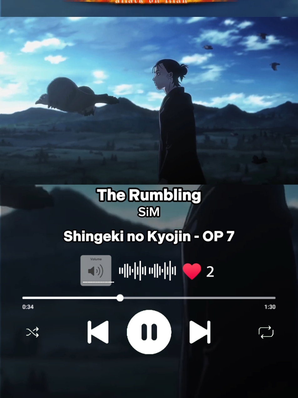 Shingeki no Kyojin OP 7 | The Rumbling - SiM | #Opening #Anime #animemanga #shingekinokyojin #therumbling #sim #AttackOnTitan #animeopening #Otaku #animefyp #animeedit #sar_musicsong #fyp #parati #viral