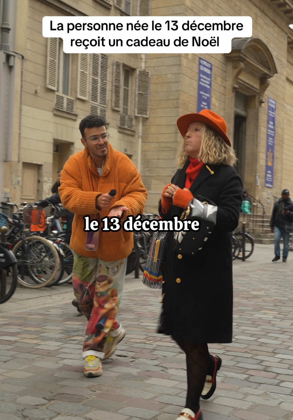 La rencontre la plus chou de 2024 🎅  #noel #perenoel #cadeaudenoel #microtrottoir #Vlog 