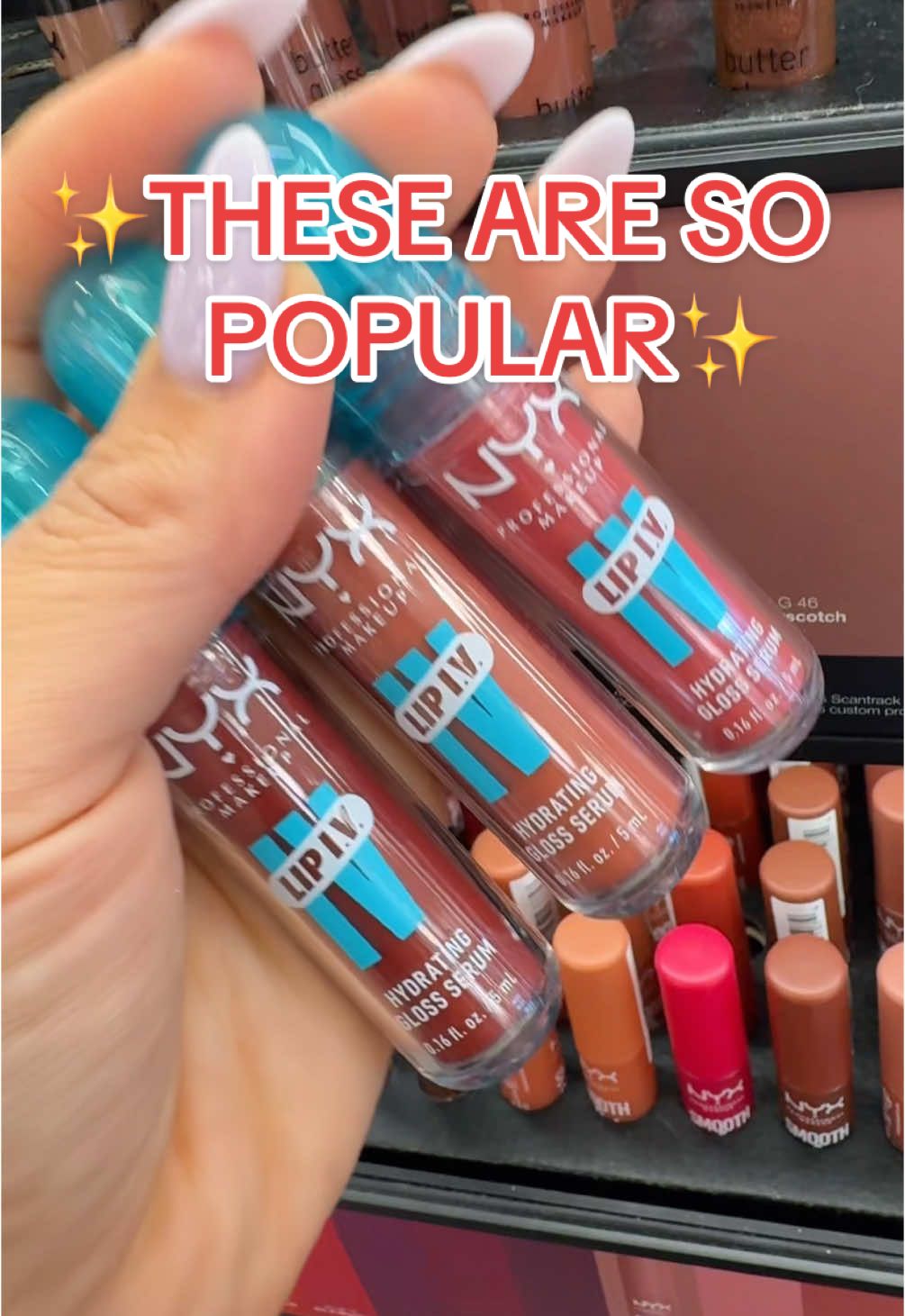 NYX cosmetics lip iv hydrating lip gloss stain are in stock on TikTok shop for now and there are 16 shades!  #nyxcosmetics #nyxcosmeticslipiv #ttsdelight #spotlightfinds #newyearnewaura #lipstain #tiktokshopholidayhaul  #nyxlipivhydratingglossserum #tiktokshopcreatorpicks #affordablemakeup #lipgloss #wetliplook #nyxlipiv #lipgloss #hydratinglipgloss 