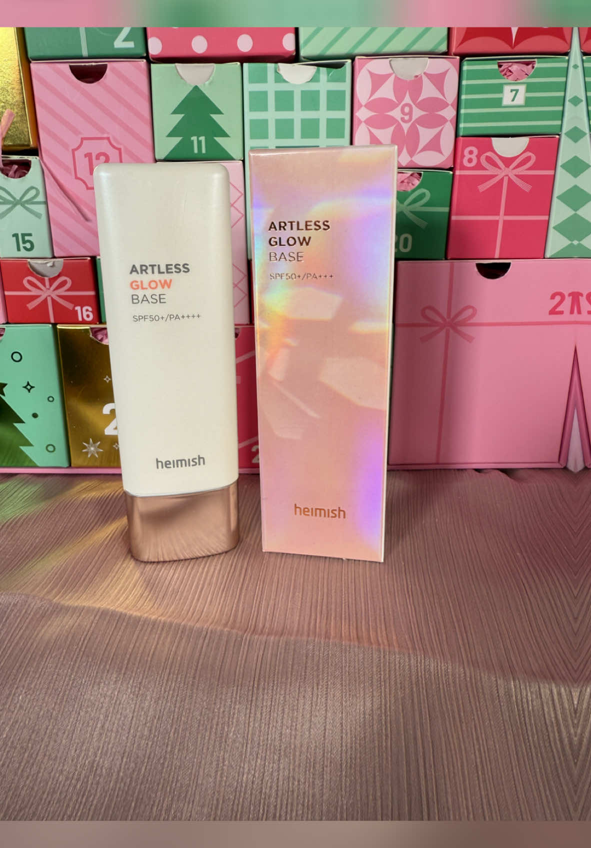 Stylevana Advent Calendar  Day 13: 🩷Heimish Artless Glow Base SPF50+/PA++++🩷 🌸This glowing base is formulated with powerful sun protection of SPF 50 PA++++ that gives skin a healthy glow and shield it against UVA and UVB rays. It could be used on its own or as primer before makeup.  🌸It contains plant based ingredients which even out skin tone and protect it against external stress. It has original pink shade which is glowy pink beige color with shiny pearl base. I really like the glowing finish of this base. It brightens the skin tone and gives a beautiful dewy look.  -  Hydrating -  UV Protection - Brightening  - Anti wrinkle  Buy this product from Stylevana. Use my discount code “INF10MANNAN”.   Gifted by @Stylevana @stylevana_family @heimish_cosmetics  #25DaysofBeautyBliss #heimish #glowbooster #GlowingSkin #koreanskincare  #kbeauty #STYLEVANA #VANAFAMILY #skincarehaul #onionskincare #SVBEAUTIFULSELF #gifted  #Koreanskincare #beauty #beautycommunity #beautyaddict #skincare 