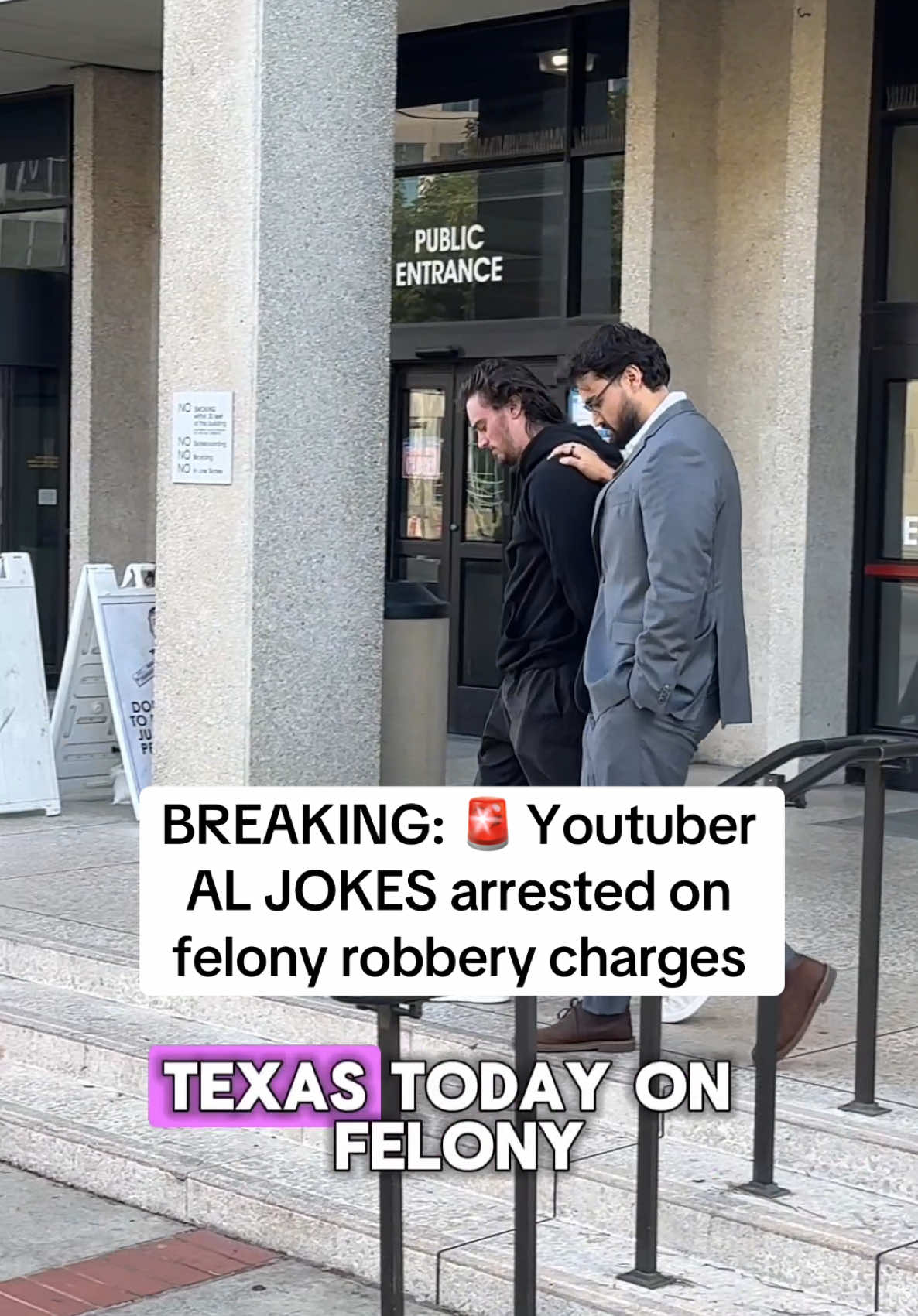 BREAKING: Youtuber al jokes has been arrested on felony robbery charges #fyp